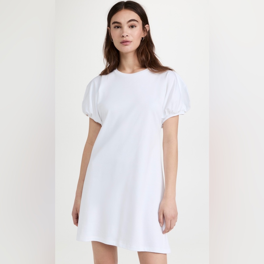 Beaufille Leda mini dress with short puff sleeves for an elevated look.